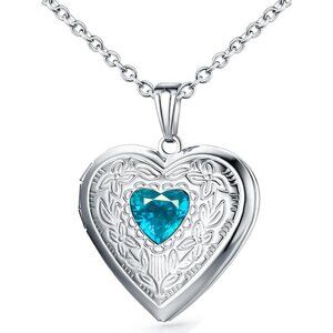 Necklace That Holds Pictures Birthstone s for Women Photo